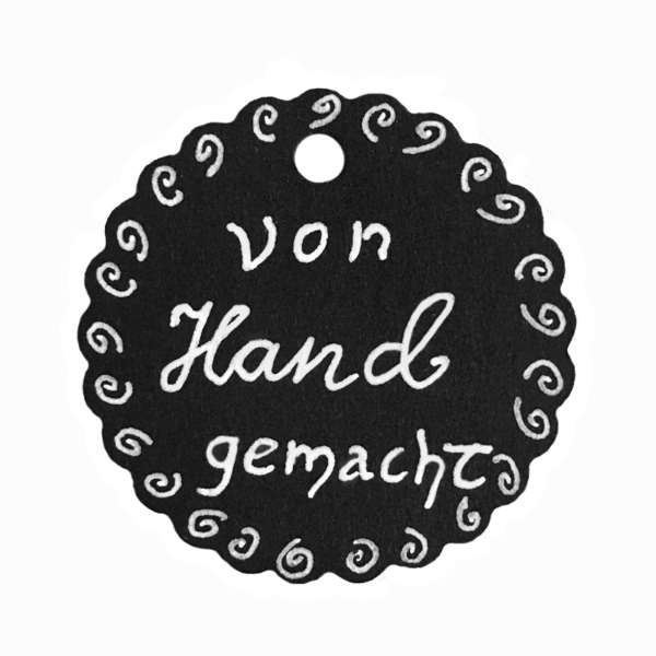 Geschenkanhänger "von Hand gemacht" – Bild 2